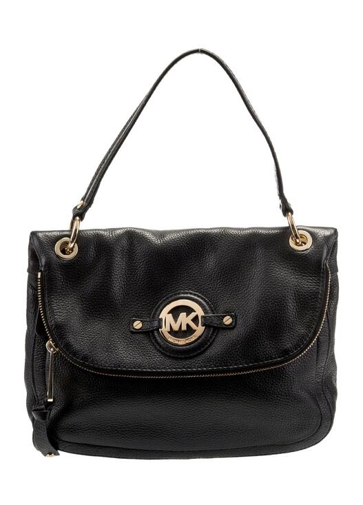 Michael Kors Handbags - Michael Kors Black Textured Leather Stockard Bag